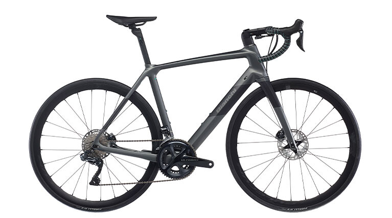 schwarzes Bianchi Fahrrad