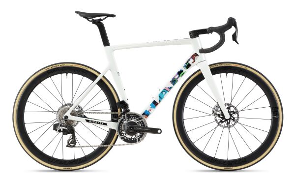 HARO Rivette Carbon EP Edition - White / Street Art, SRAM Red E1