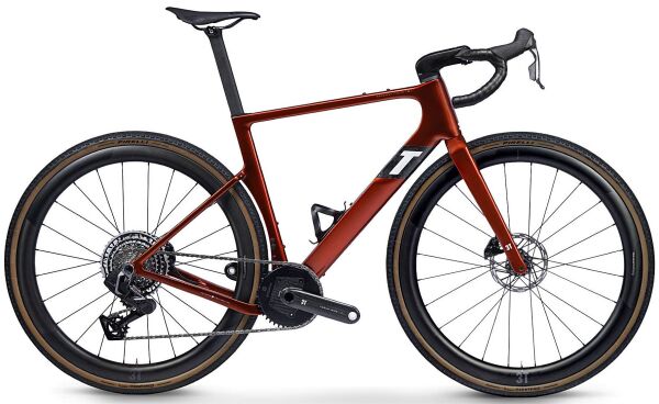 3T EXPLORO RACEMAX ITALIA, SRAM Force E1 XPLR AXS 1 X 13 Discus 45/40 CTi, Rosso