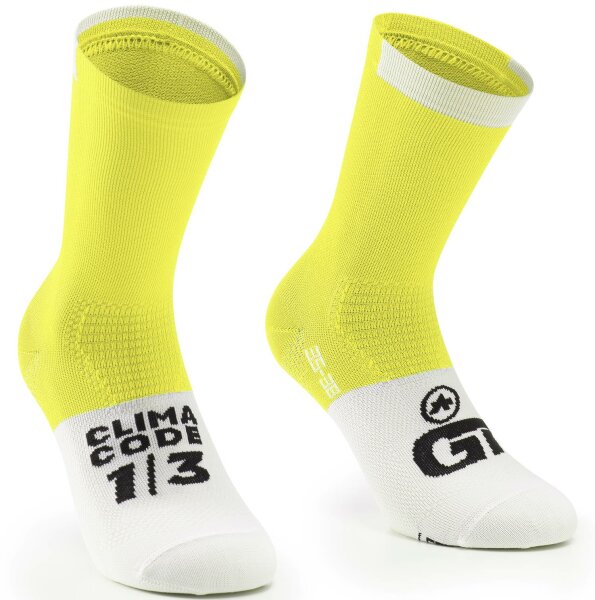 Assos GT Socks C2, Optic Yellow
