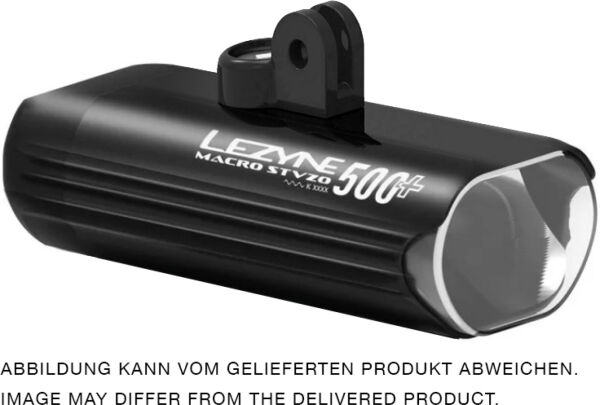 Lezyne Macro STVZO 500+ Reverse Loaded Kit, weißes Licht schwarz, Y17