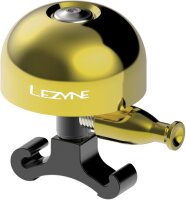 Lezyne Classic Brass Fahrradklingel M / gold-schwarz