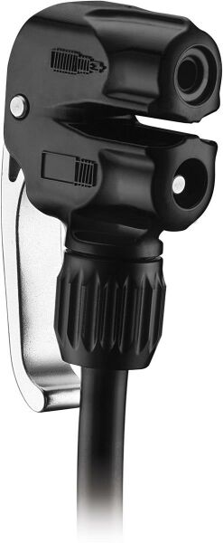 Lezyne Slip-Fit Dual-Pumpenkopf Ventil, für Presta und Schrader Ventile schwarz