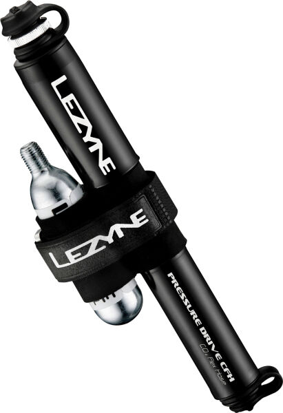 Lezyne Minipumpe CNC Pressure Drive CFH schwarz-glänzend