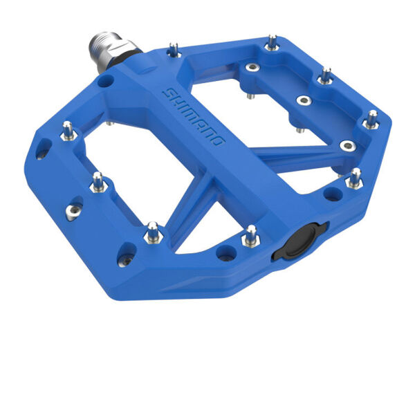 Shimano Pedal GR400, Flat Pedal für BMX/DH, Blau